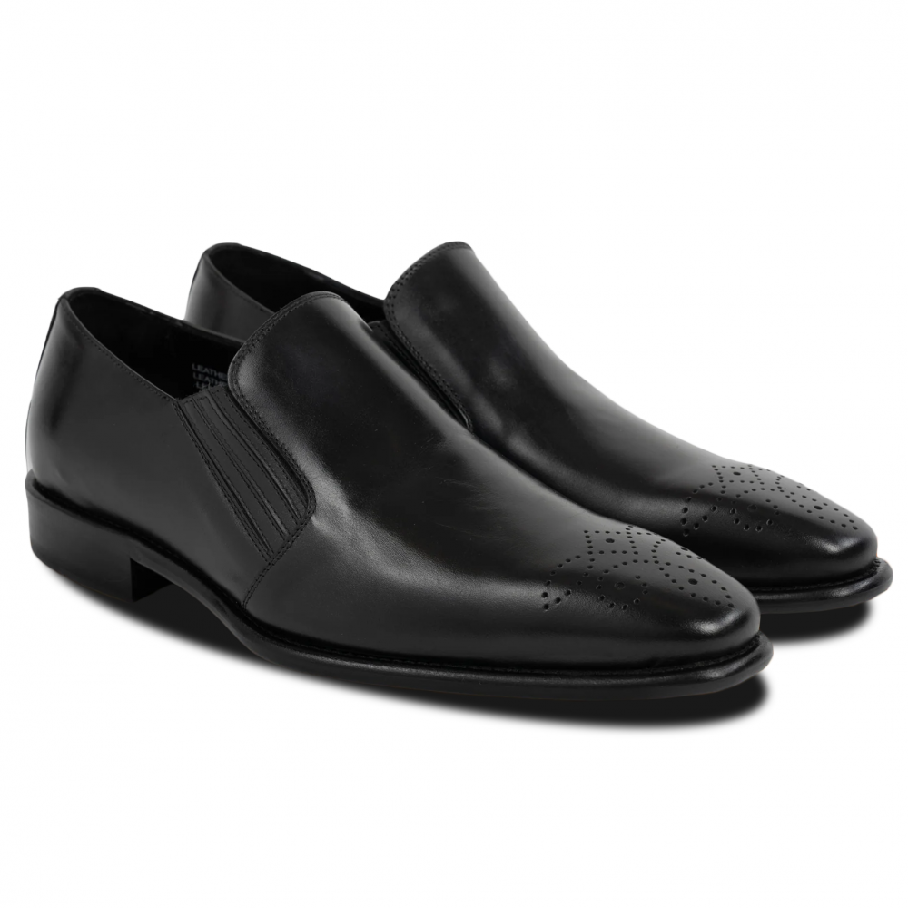 Calzoleria Toscana Pilati Double Gore Slip On Black