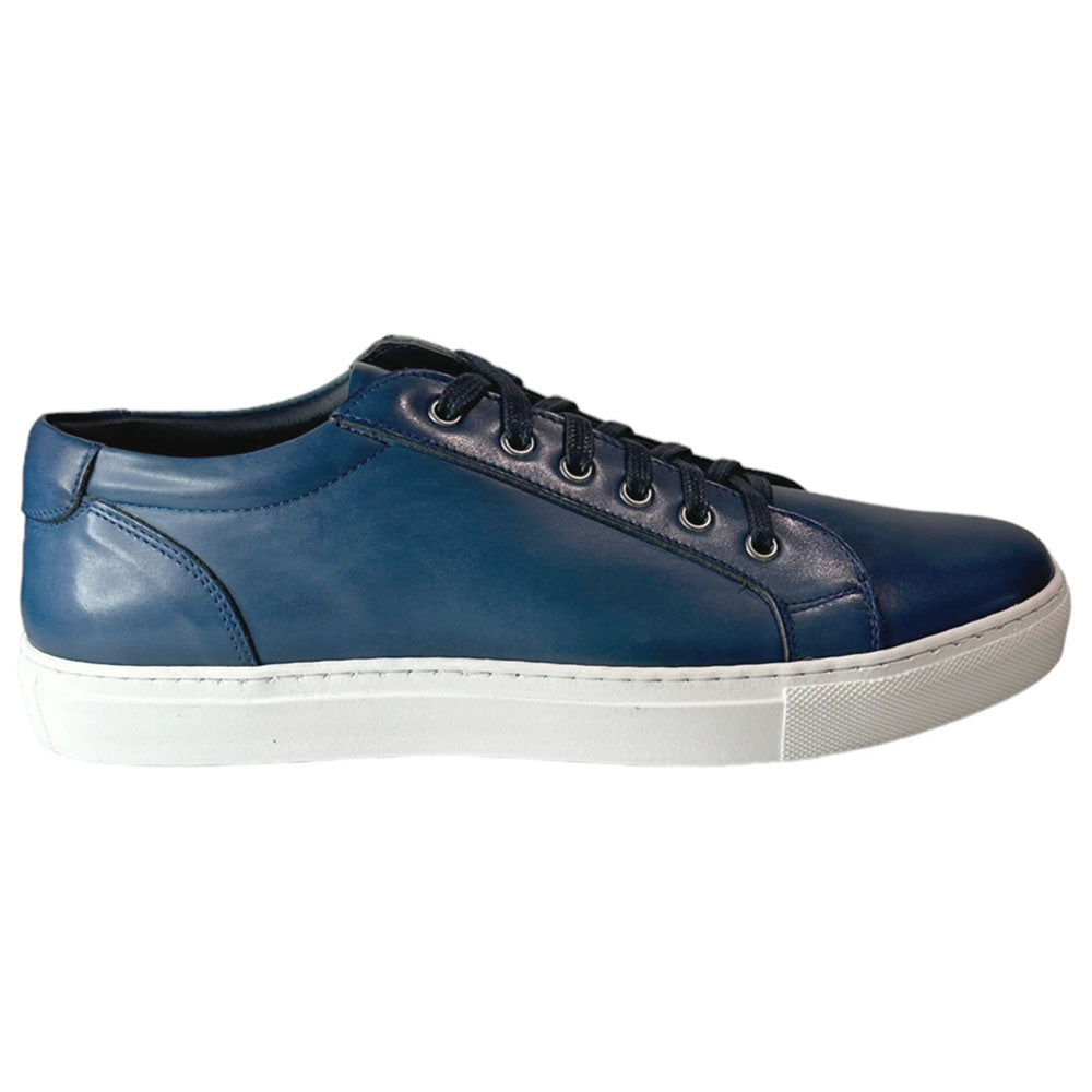 Paolo Shoes Alex Leather Sneaker Blue