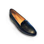 Zelli Savannah Calfskin Penny Loafers Navy