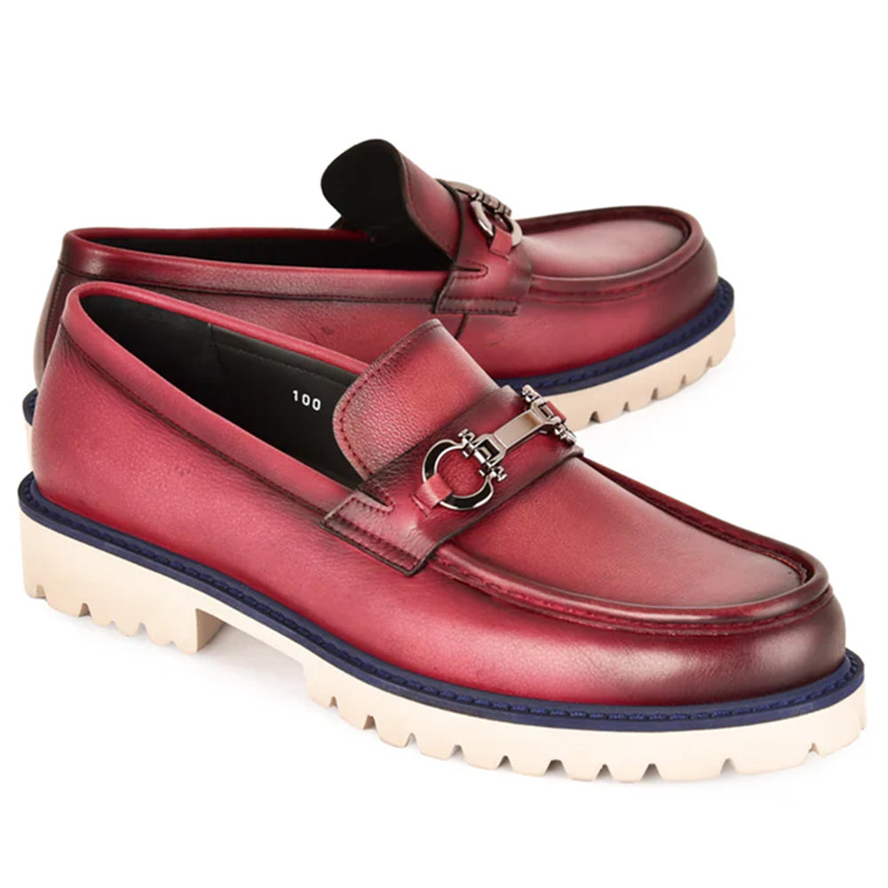 Corrente C0001203-7887 Buckle Loafer Burgundy
