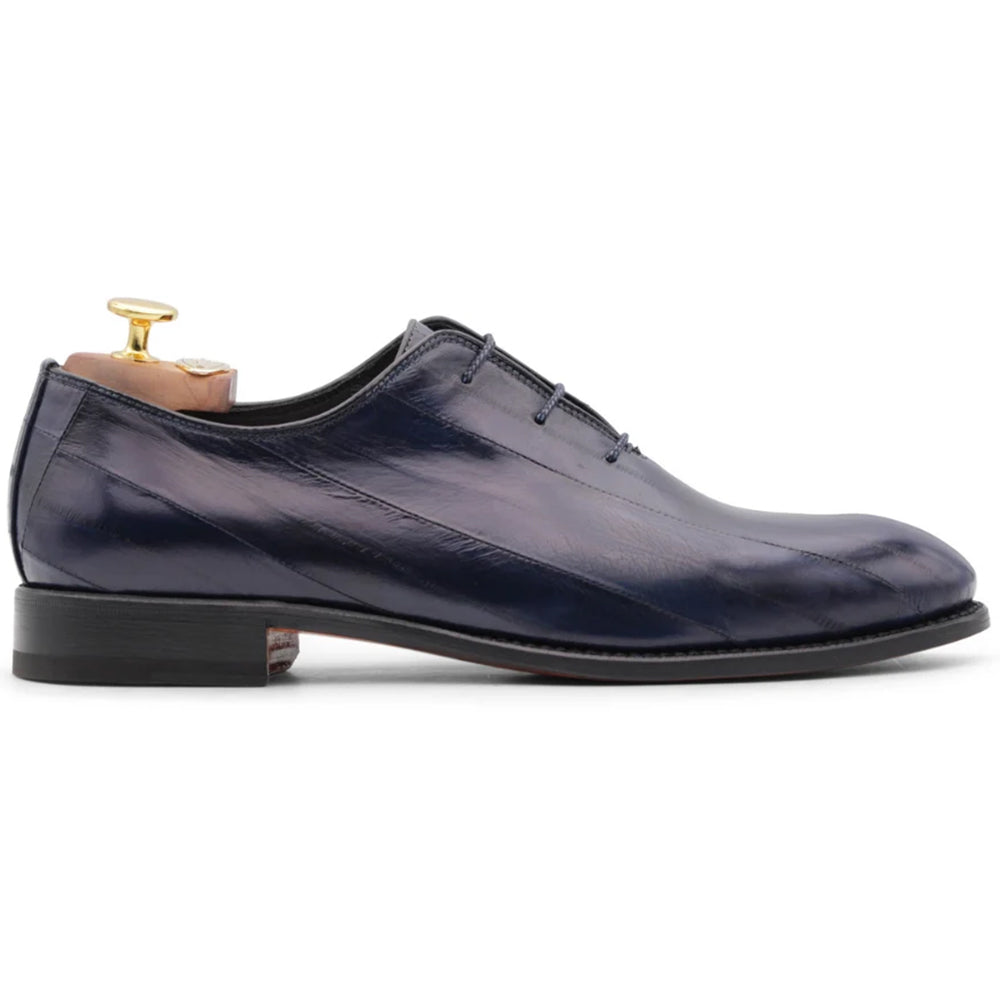 Harris Firenze 1913 Stringed Leather Eel Oxford Blue Navy