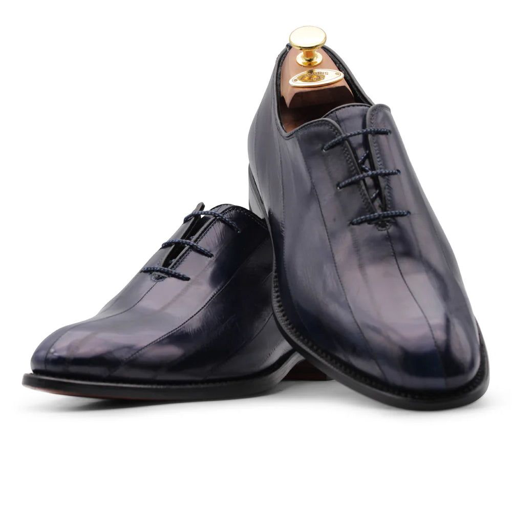 Harris Firenze 1913 Stringed Leather Eel Oxford Blue Navy