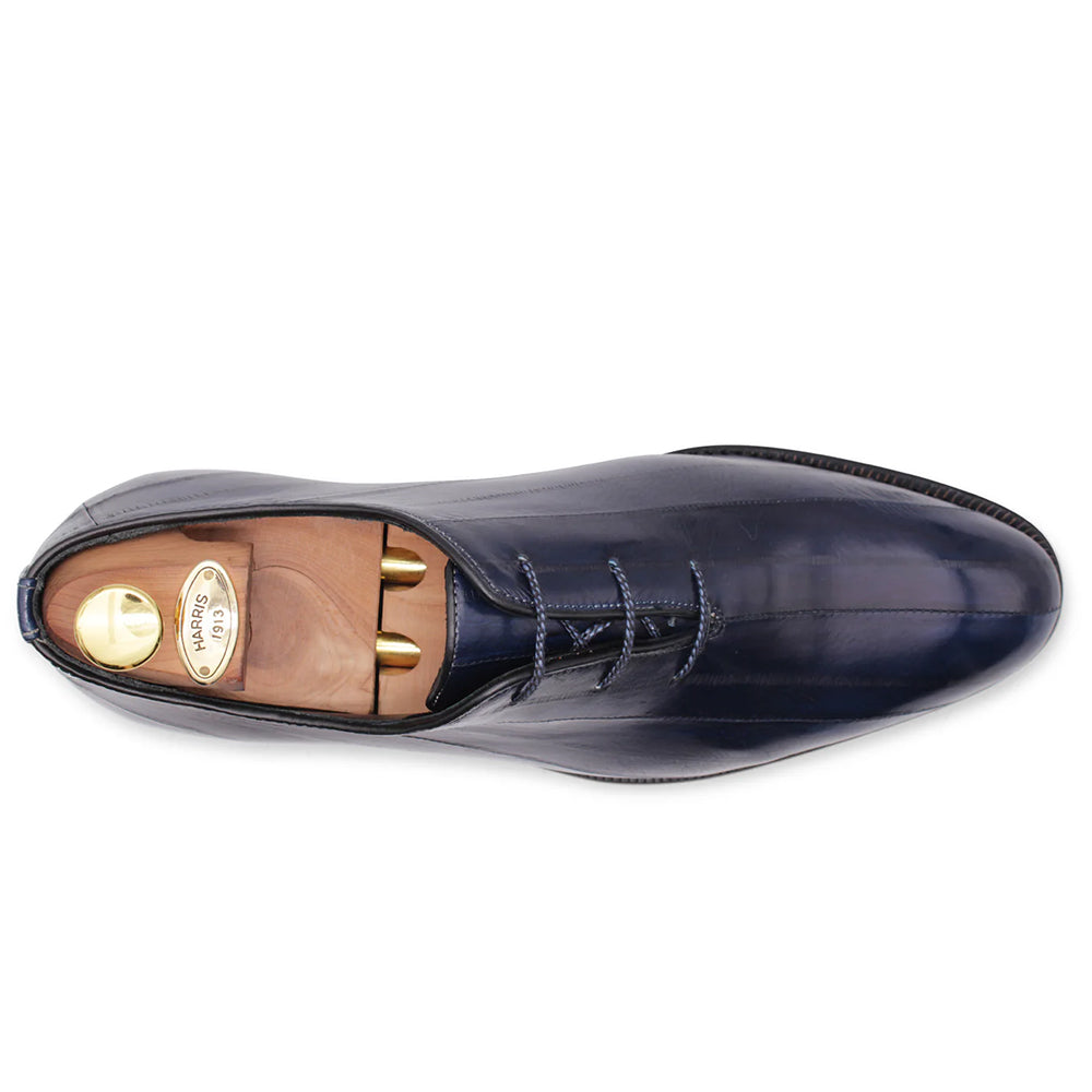 Harris Firenze 1913 Stringed Leather Eel Oxford Blue Navy