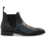 Mezlan Vanguard Croc Print Chelsea Boot Black (20061)