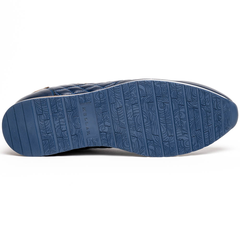 Mezlan Quilted Sneakers Blue EXCLUSIVE (20138)