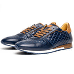 Mezlan Quilted Sneakers Blue EXCLUSIVE (20138)