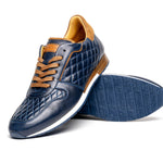 Mezlan Quilted Sneakers Blue EXCLUSIVE (20138)