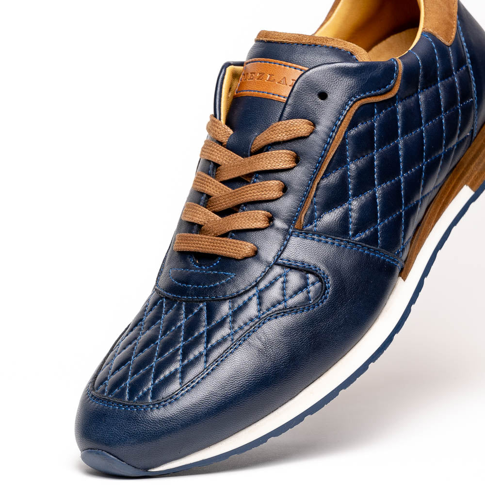 Mezlan Quilted Sneakers Blue EXCLUSIVE (20138)
