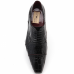 Caporicci 201 Genuine Alligator Shoes Black
