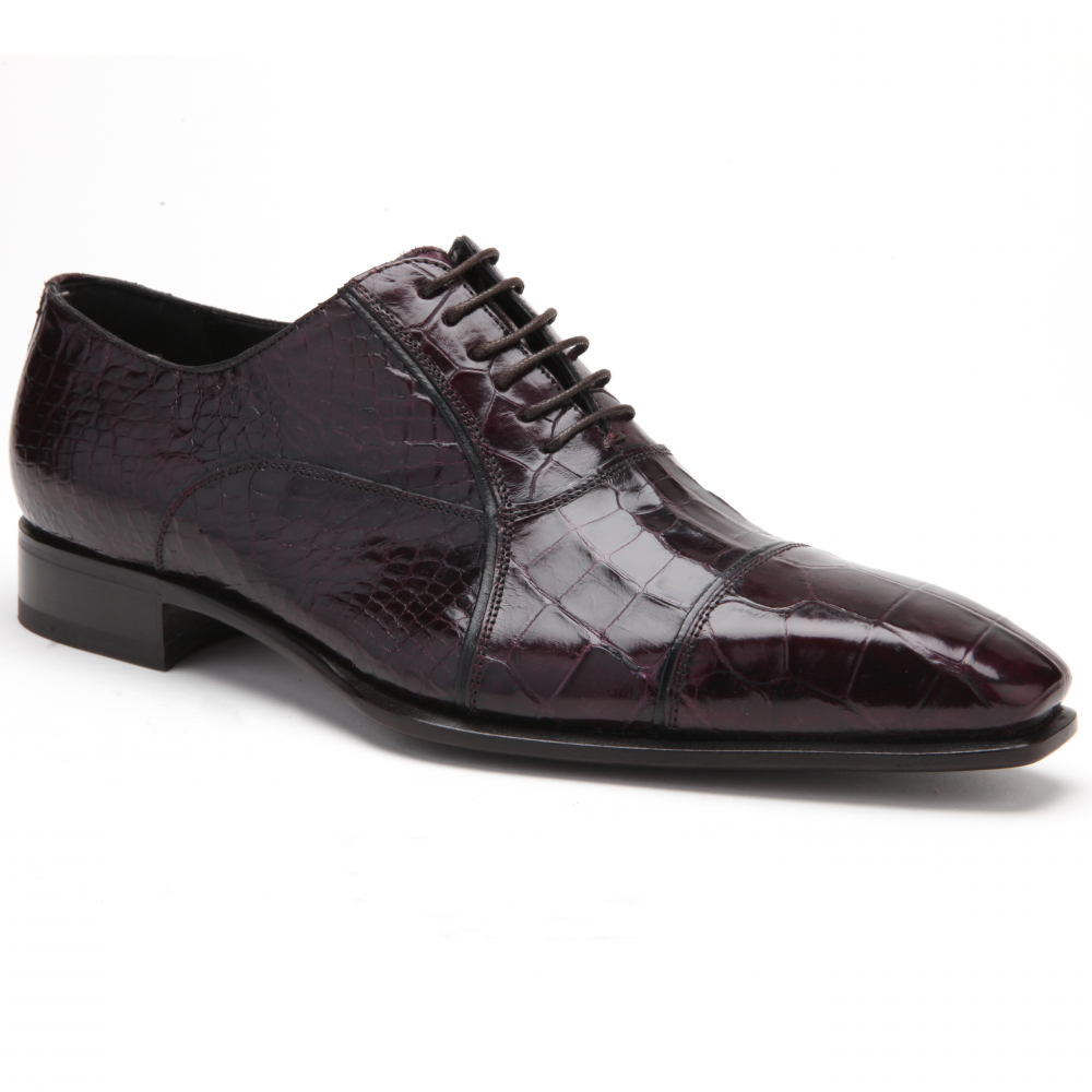 Caporicci 201 Genuine Alligator Shoes Bordo (Burgundy)