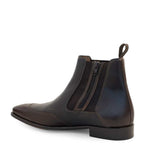 Mezlan Cadence Leather Zip Chelsea Boot Brown