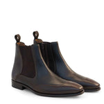Mezlan Cadence Leather Zip Chelsea Boot Brown