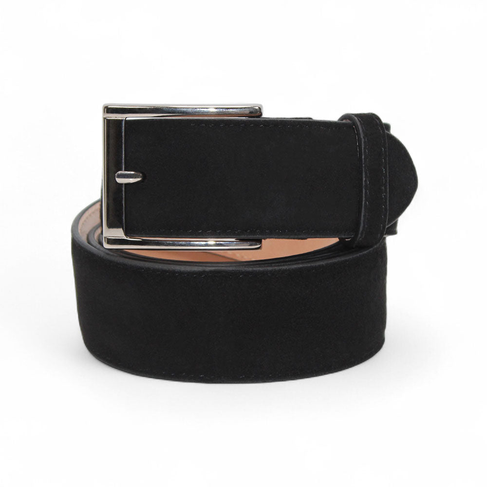 Emilio Franco 202 Suede Belt Black