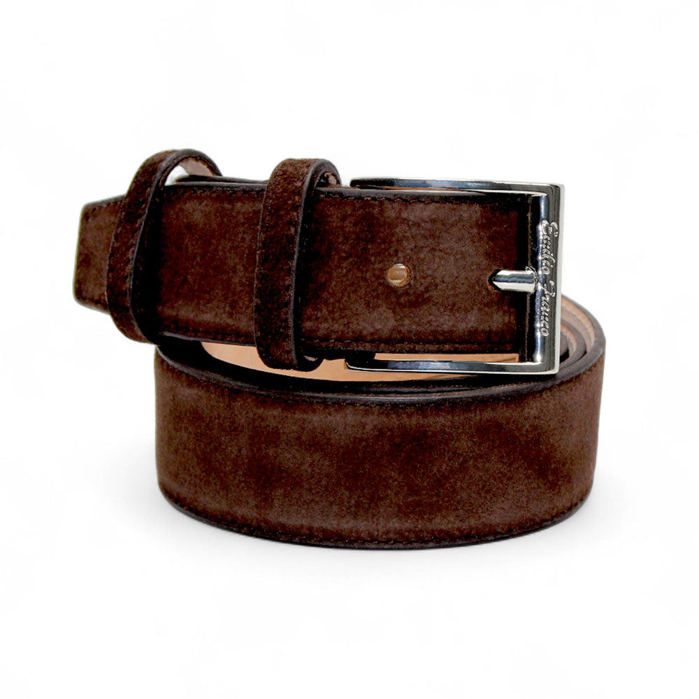 Emilio Franco 202 Suede Belt Brown