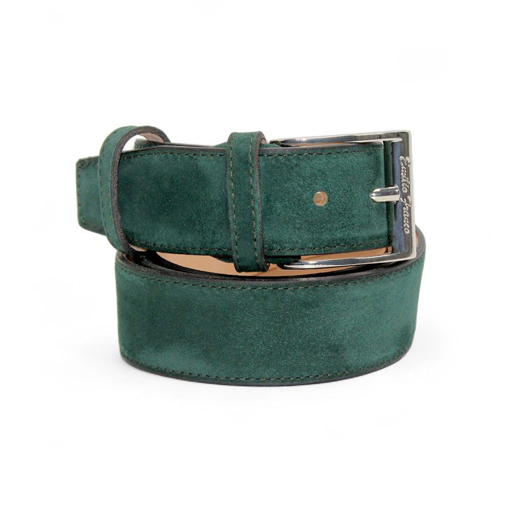 Emilio Franco 202 Suede Belt Green