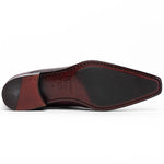 Caporicci 203 Alligator Split Toe Loafers Burgundy
