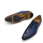 Mezlan Gaige Wholecut Oxfords Blue 