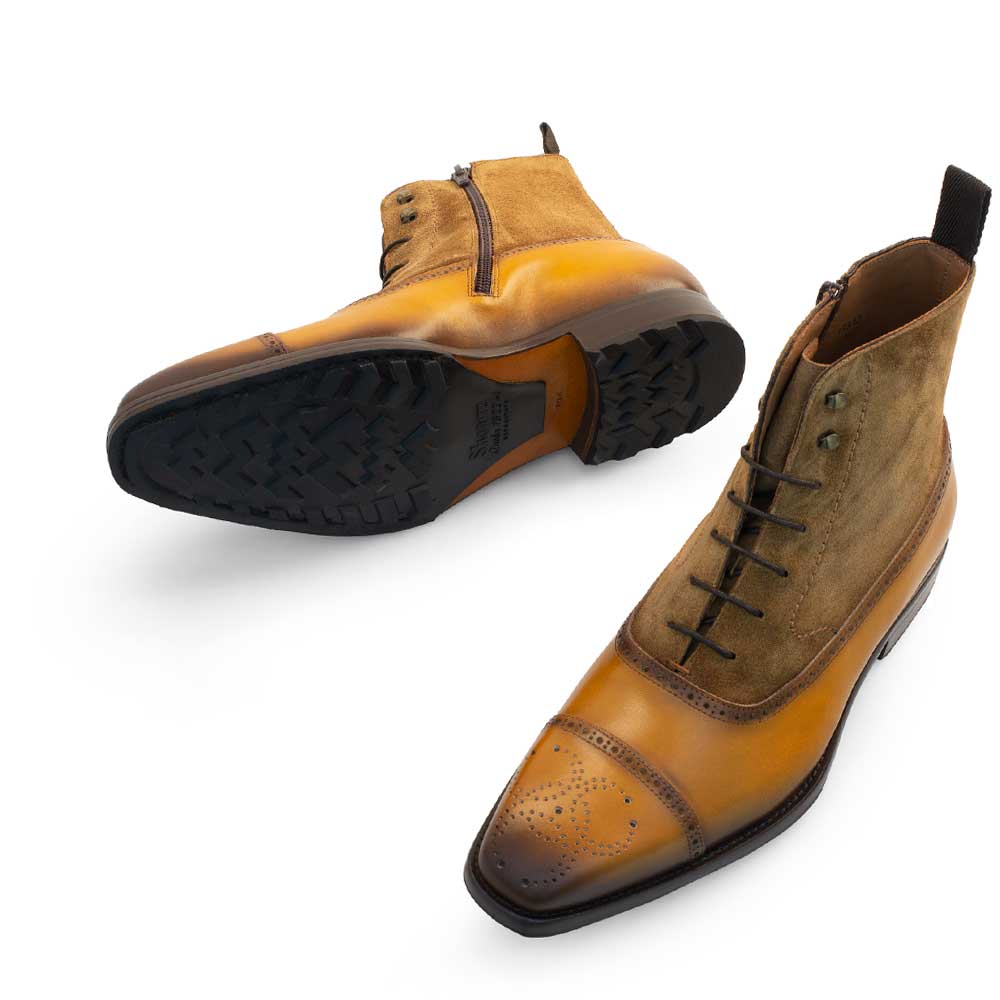 Mezlan Kyoto Lace Up Boots Honey (20518)