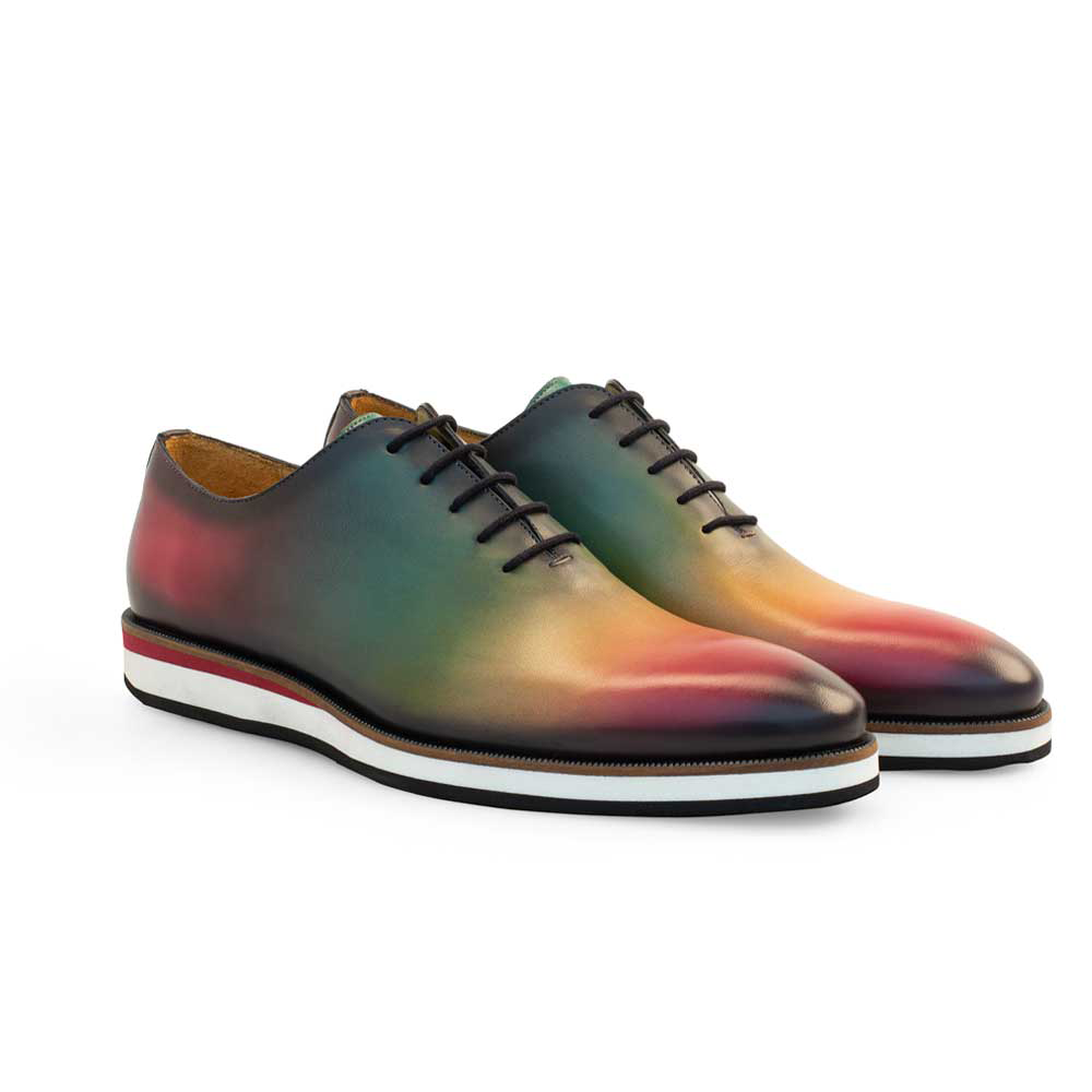 Mezlan Lithium Oxfords Multi Burgundy (20632)