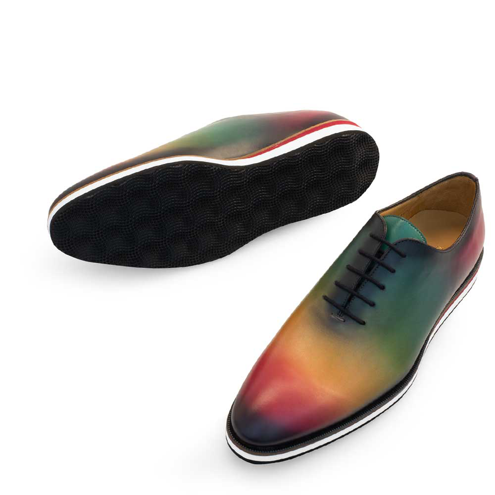 Mezlan Lithium Oxfords Multi Burgundy (20632)