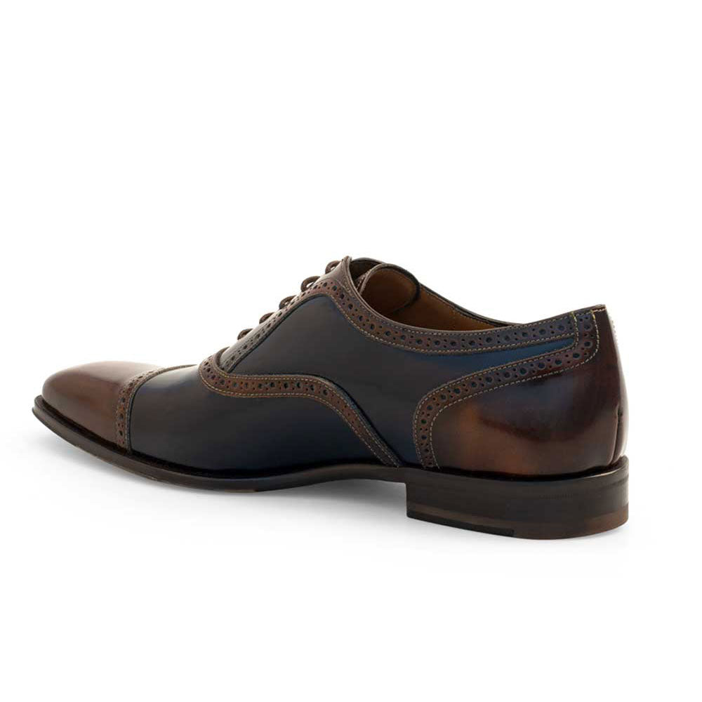 Mezlan Esba Wholecut Oxfords Tan / Navy 