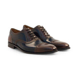 Mezlan Esba Wholecut Oxfords Tan / Navy 