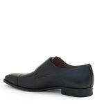 Mezlan Dual-Texture Double Monk Strap Black (20995)