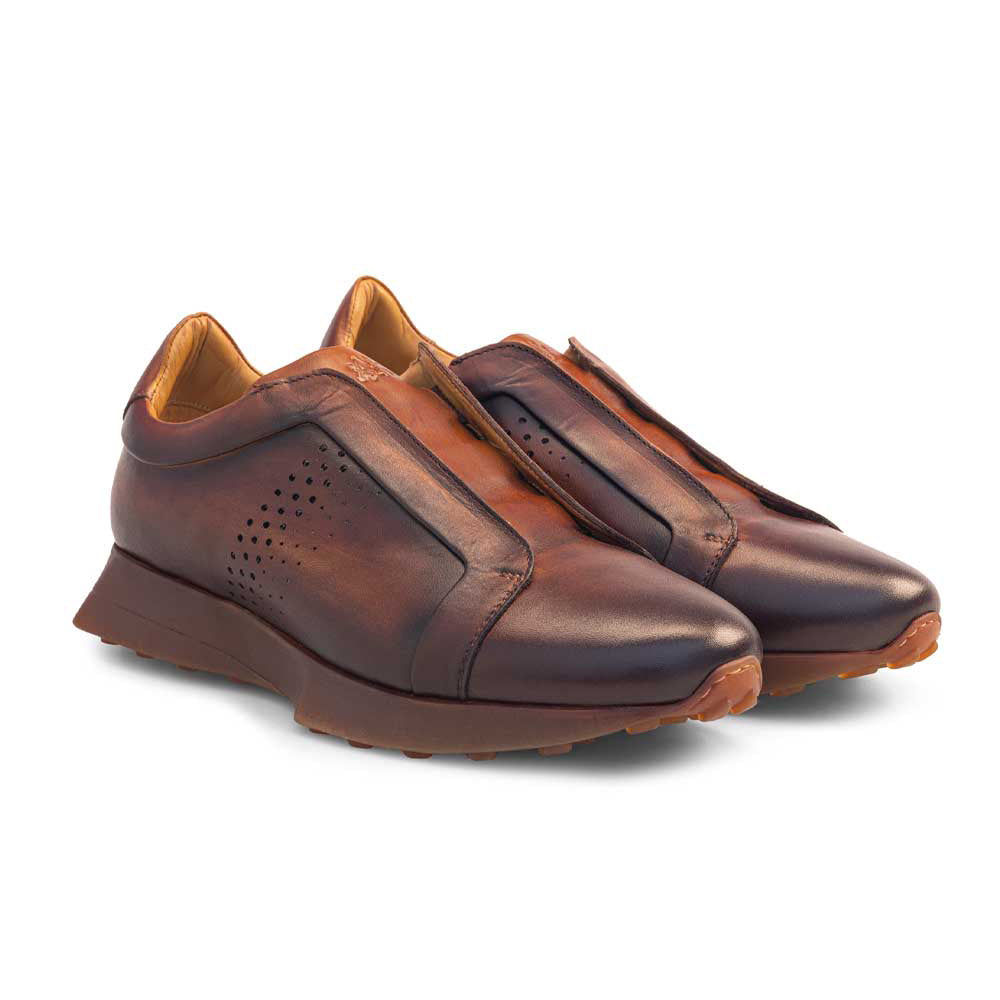 Mezlan Patina Dress Sneaker Cognac / Rust (21145)