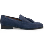 Mezlan Suede Tassel Loafers Navy (21194)
