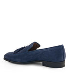 Mezlan Suede Tassel Loafers Navy (21194)