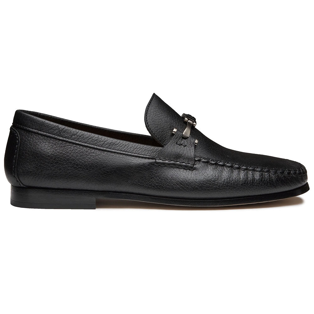 JP Pierre Leather Buckle Moccasin Black (E212319)