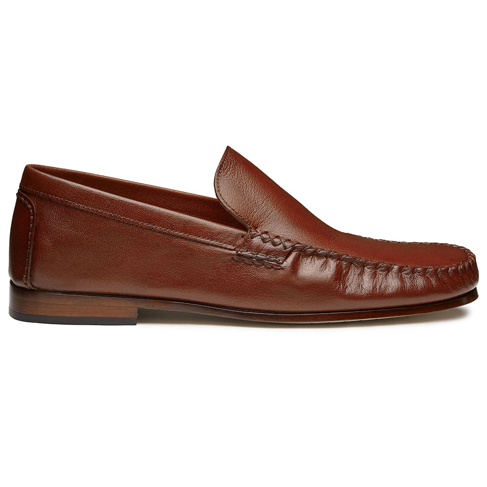 JP Pierre Leather Slip-On Moccasin Brandy (E212332)