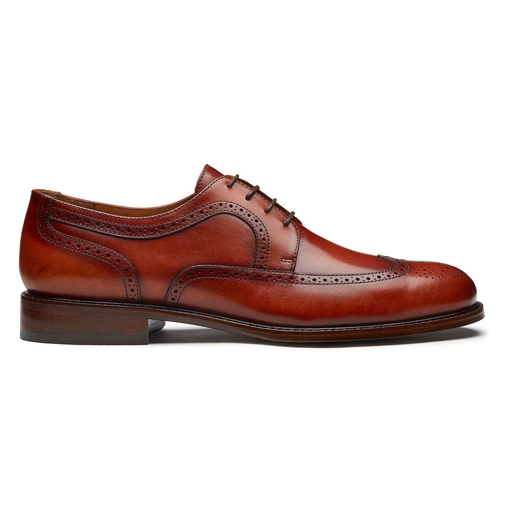 JP Pierre Leather Wingtip Derby Brandy (E212385)