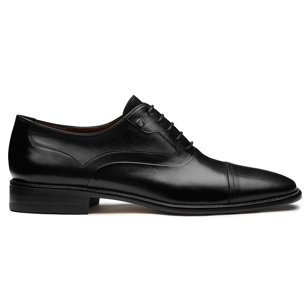 JP Pierre Leather Cap Toe Oxford Black (E212387)