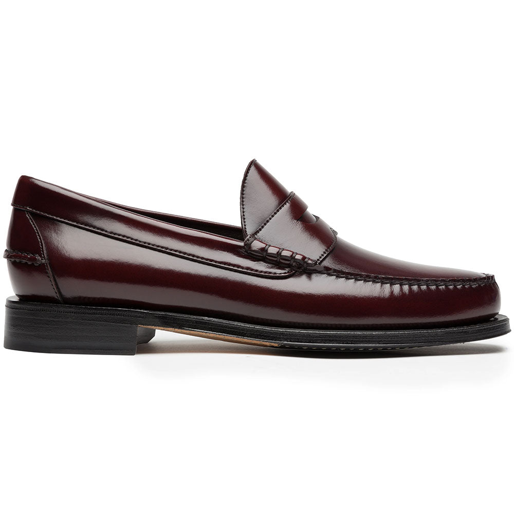 JP Pierre Leather Penny Loafer Wine (E212393)