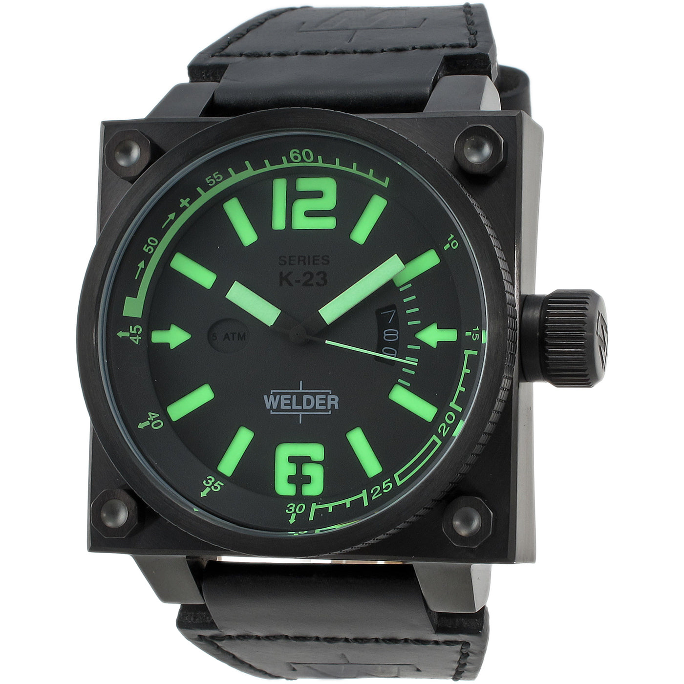 Welder K23-1704 DB BK-GN Mens Watch