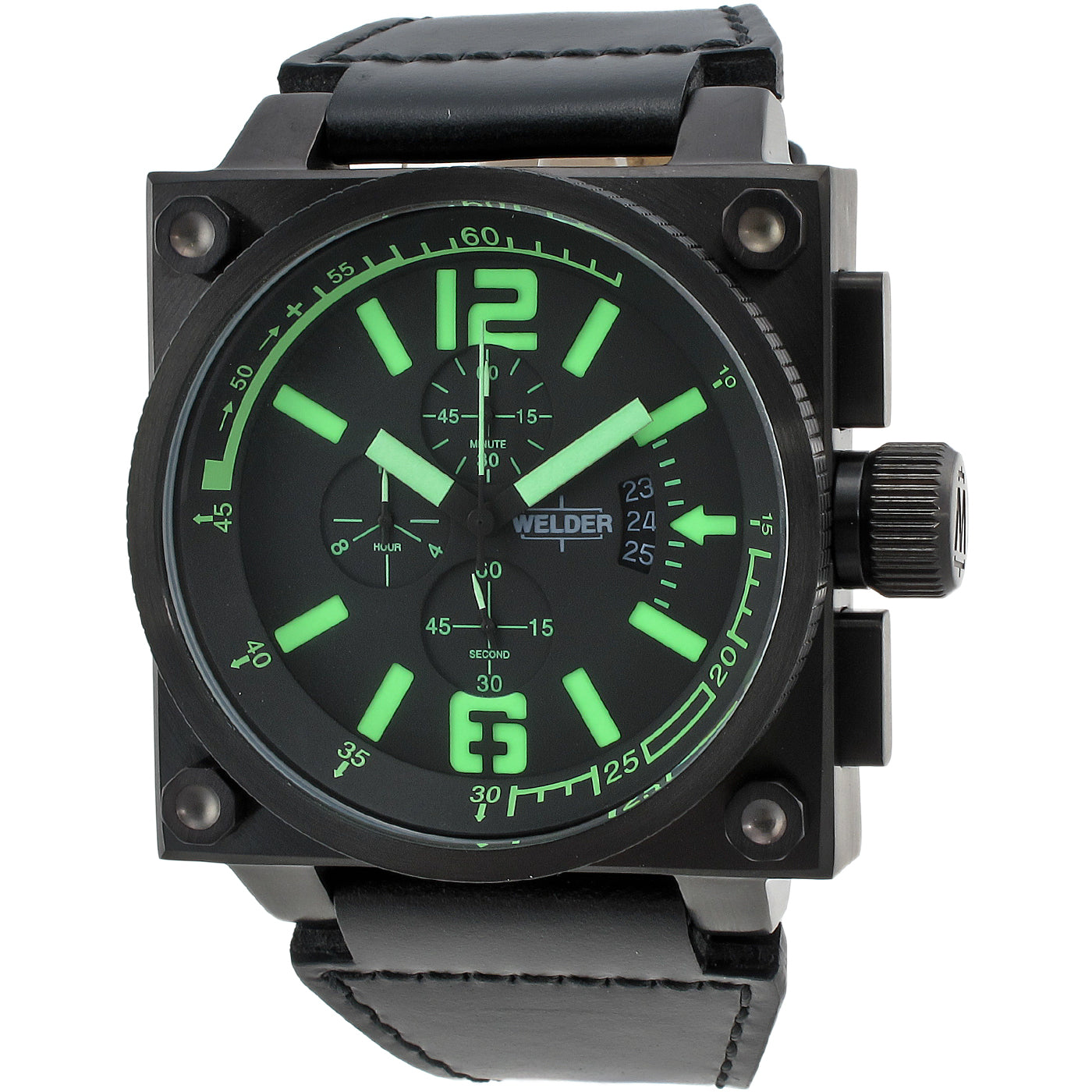 Welder K23-1710 CB BK-GN Mens Watch