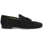 Mezlan Suede Tassel Loafer Black (21254)