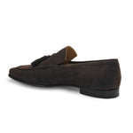 Mezlan Suede Tassel Loafer Dark Brown (21254)