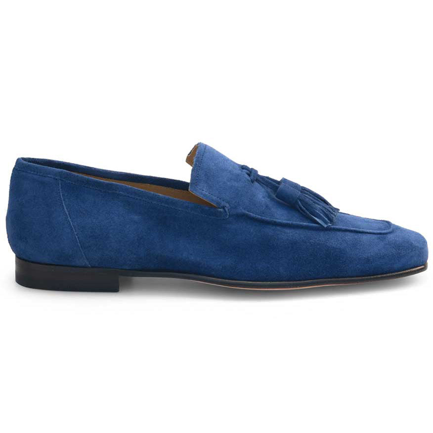 Mezlan Suede Tassel Loafer Jeans / Blue (21254)