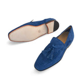 Mezlan Suede Tassel Loafer Jeans / Blue (21254)