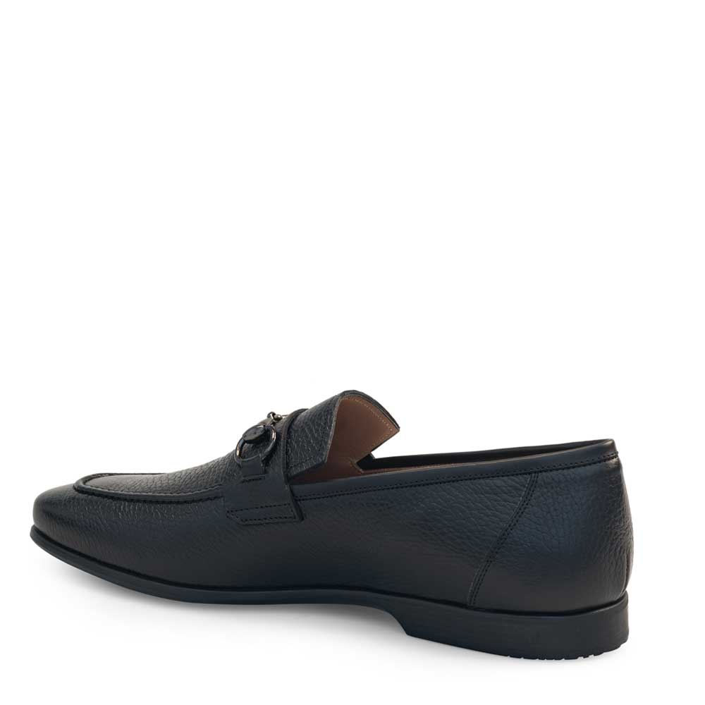 Mezlan Leather Horsebit Loafer Black (21440)