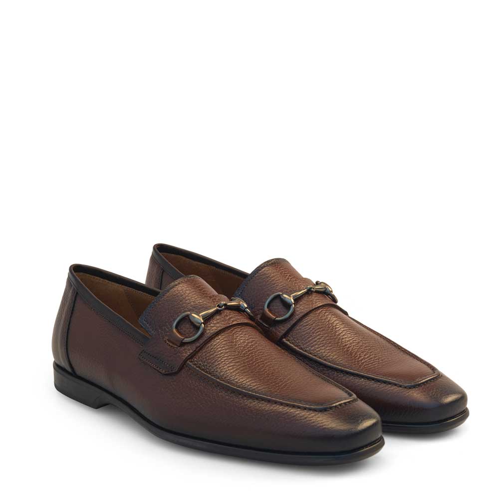 Mezlan Leather Horsebit Loafer Cognac (21440)