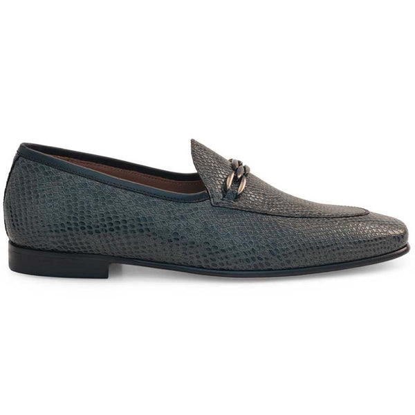 Mezlan Serpent-Print Two-Tone Slip-On Black / Grey (21445  display picture 3