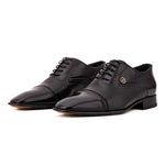 Vinci Leather The Rockwell Handmade Cap Toe Oxford Black