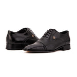 Vinci Leather The Rockwell Handmade Cap Toe Oxford Black