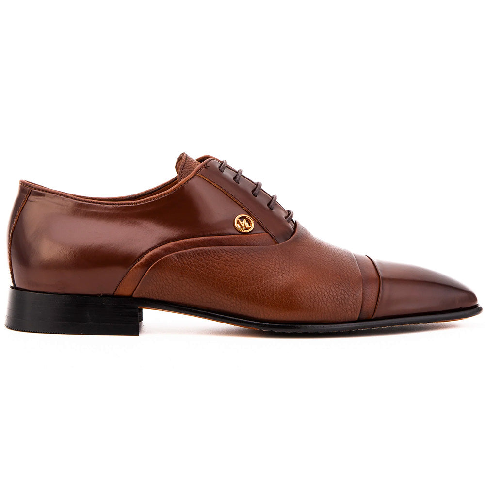 Vinci Leather The Rockwell Handmade Cap Toe Oxford Tan