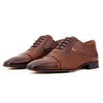Vinci Leather The Rockwell Handmade Cap Toe Oxford Tan