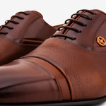 Vinci Leather The Rockwell Handmade Cap Toe Oxford Tan