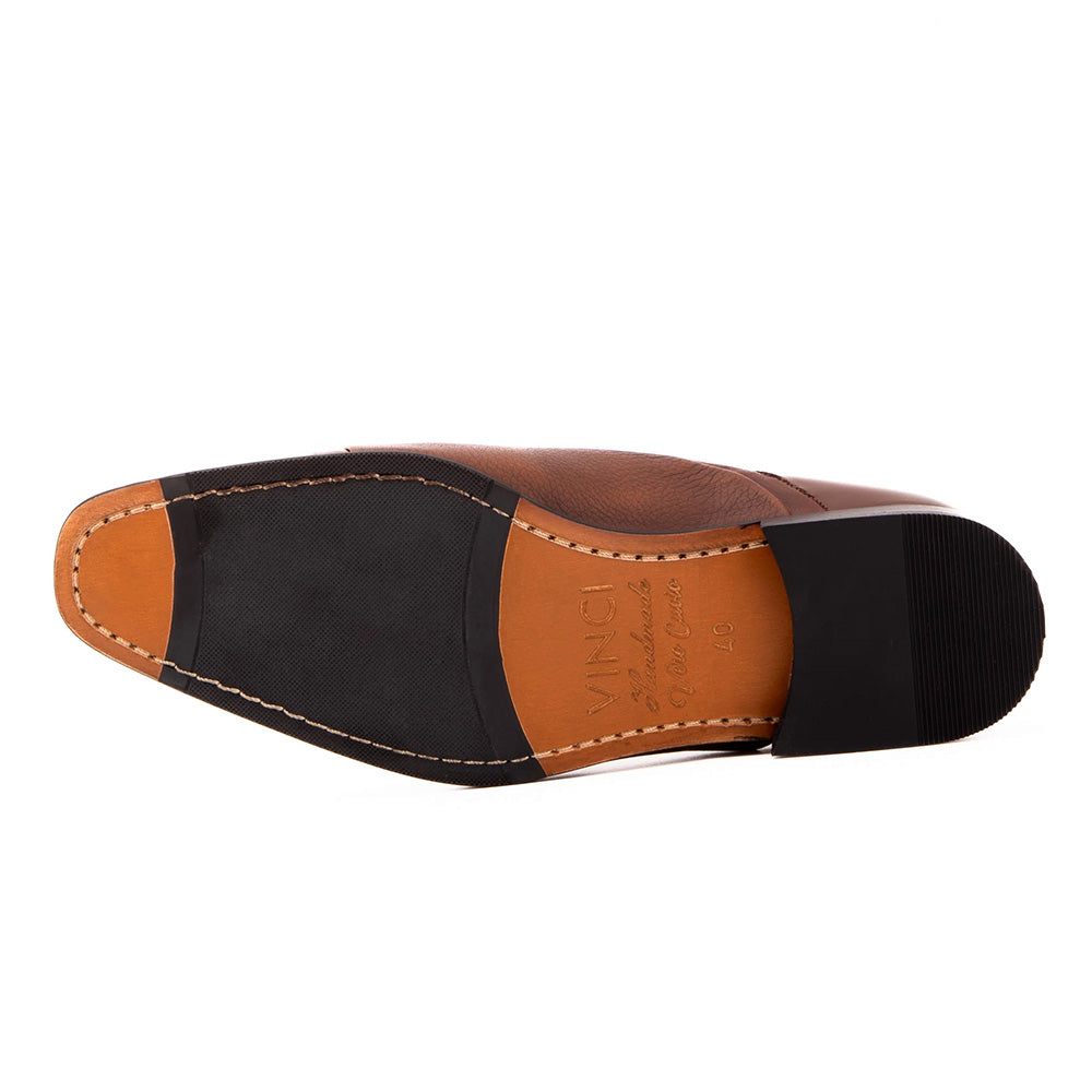 Vinci Leather The Rockwell Handmade Cap Toe Oxford Tan